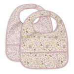 Bavoirs imperméables Jollein lot de 2 - Fleurs