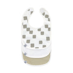 Lot de 3 bavoirs Newborn - Happy Fruits, kaki clair