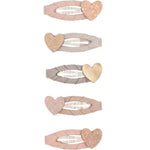 Mimi & Lula Barrettes à cheveux 5 pièces - Cœurs