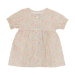 Robe Huttelihut en tissu Liberty à manches courtes – robe enfant – sable