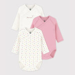 Petit Bateau | Lot de bodies bébé en coton à manches longues imprimés