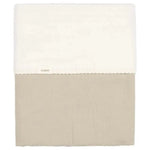 Couverture de berceau Koeka Faro en coton et polaire 75x100 - sauge