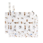 Lässig Sac imperméable 2 pièces - Petits personnages bleu roi