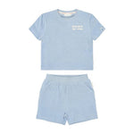 Little Dutch Ensemble t-shirt et short - Bleu