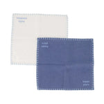Zusss Lot de 2 lavettes Hello Sunshine Happy Place - sable/gris bleuté