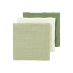 Meyco Langes hydrophiles prélavés 70x70cm - lot de 3 - vert