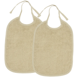 Meyco Bavoir avec fermeture à nouer en tissu éponge, lot de 2 - Sable