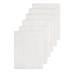 Meyco Langes hydrophiles 60x60cm lot de 6 - Blanc