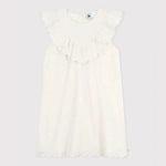 Robe enfant Petit Bateau en coton à manches courtes, motif cœurs