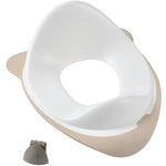 Réducteur de toilettes Béaba stable avec 3 points de fixation - rebord anti-éclaboussures et crochet de suspension inclus