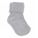 MPkids Chaussettes bébé côtelées en coton - Lilas