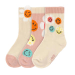 Lässig lot de 3 chaussettes - Smiley World rose poudré