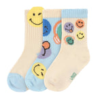 Lässig Chaussettes lot de 3 - Smiley World bleu