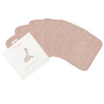 Lingettes réutilisables Timboo, 6 lingettes - Rose brumeuse