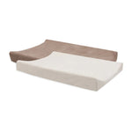 Jollein - Housse pour matelas à langer/baignoire en éponge - 50x70cm - 2 pièces - Milky Coffee/Ivory
