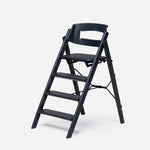 Kaos Klapp Chaise haute - Chaise enfant évolutive - Pliable et compacte - Plastique recyclé - Noir charbon