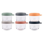 Béaba 6 pots de conservation en verre 150 ml