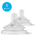 Tétines Philips Avent Natural Response 1, débit extra lent – lot de 2