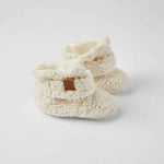Chaussons bébé Cloby - blanc cassé
