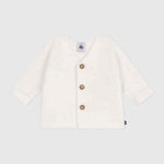 Petit Bateau Gilet en coton tricoté en point côtelé pour bébé
