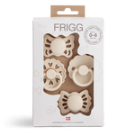 Lot de 4 premières sucettes Frigg pour bébé - Floral Heart Cream T1
