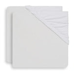 Drap-housse pour parc 2 pack - 75X95 cm - jersey - blanc