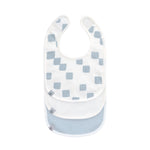 Lässig lot de 3 bavoirs nouveau-né GOTS - Happy Fruits bleu clair