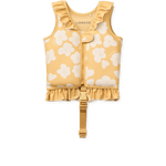 Liewood Gilet de natation pour enfants avec volants - Flower / jaune citron