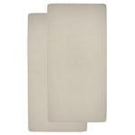 drap-housse 60X120Cm - Jersey/Sable - lot de 2
