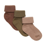 Minymo lot de 3 paires de chaussettes bébé - Dried Herbs