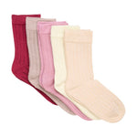 Minymo lot de 5 paires de chaussettes en bambou - Orchid Haze