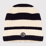 Petit Bateau Bonnet enfant tricoté avec doublure polaire - rayé