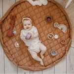 PLAY&GO tapis de jeu 3-en-1 - doux bio - brun fauve