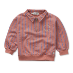 Sproet et Sprout Sweatshirt col zippé Rose Dawn