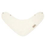 Bavoir bandana double couche - Daisy White