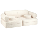 Wigiwama Ensemble de fauteuils - canapé blanc crème