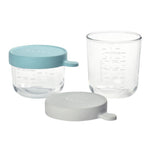 DEUX BOCAUX DE CONSERVATION EN VERRE ML/ ML