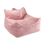 Fauteuil pouf rose Mousse
