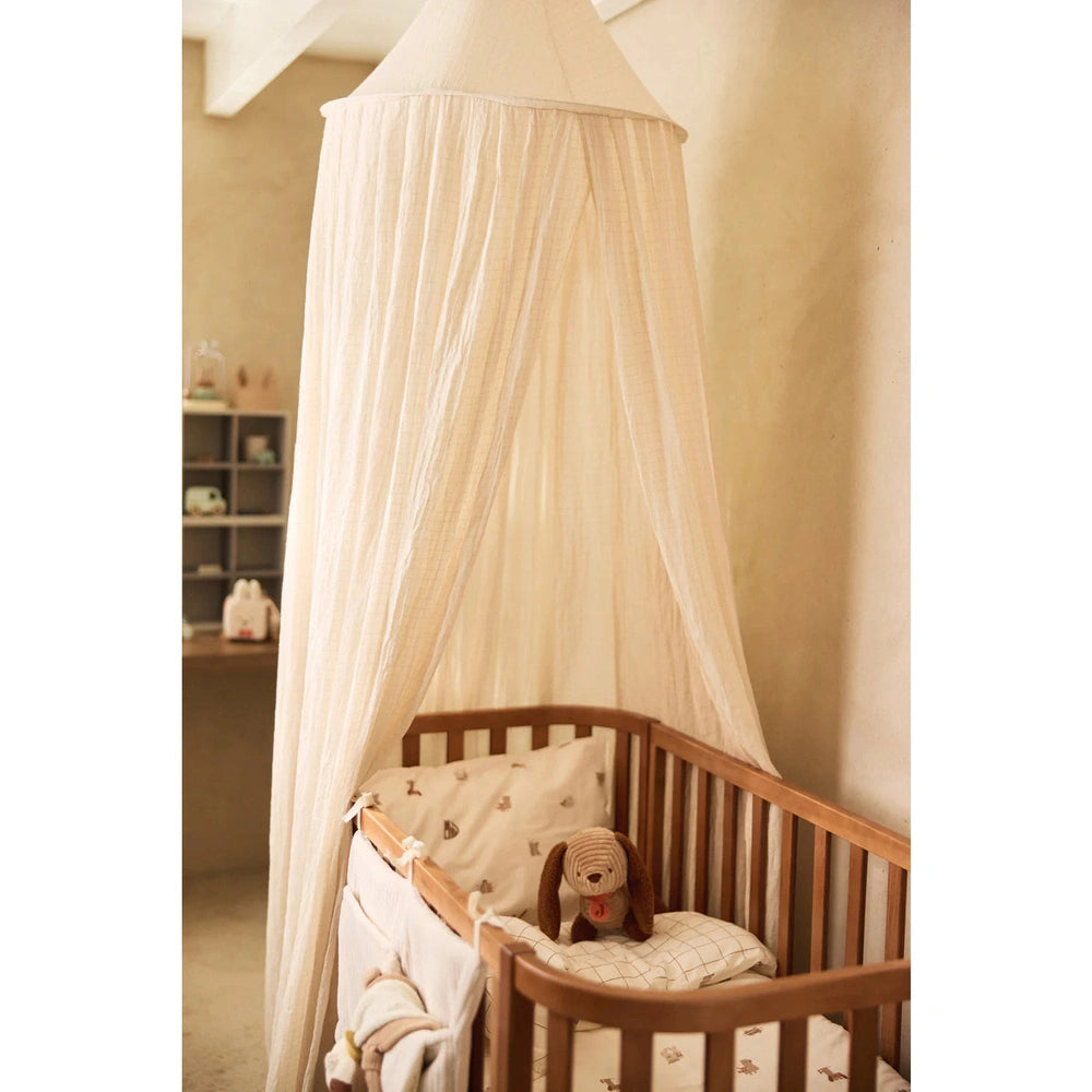 Jollein - Moustiquaire Cosy Check 245 cm - Sable