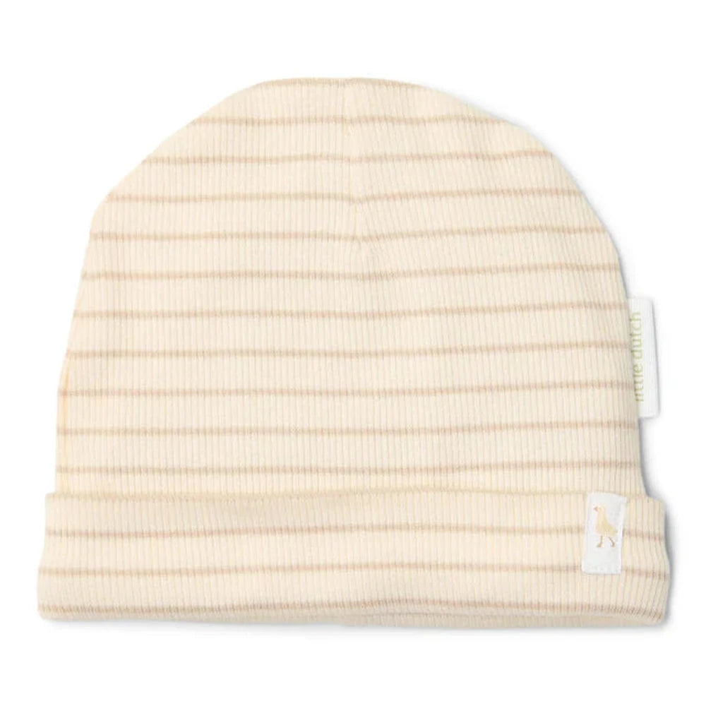 Little Dutch Bonnet bébé beige - rayé
