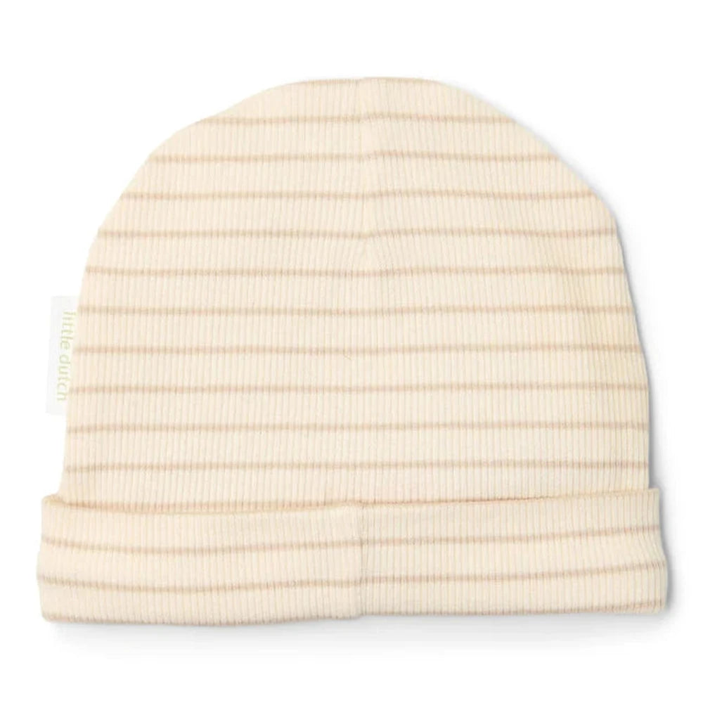 Little Dutch Bonnet bébé beige - rayé