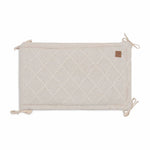 Jollein Tour de parc / tour de parc / tour de lit 180x30 cm - Check Knit Oatmeal