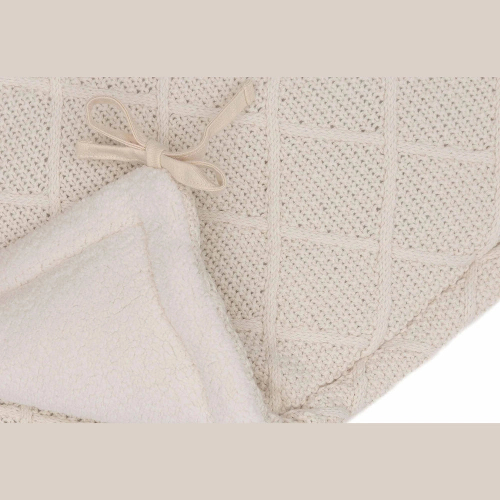 Jollein Tour de parc / tour de parc à bébé / tour de lit 180x30 Cm - Check Knit Avoine