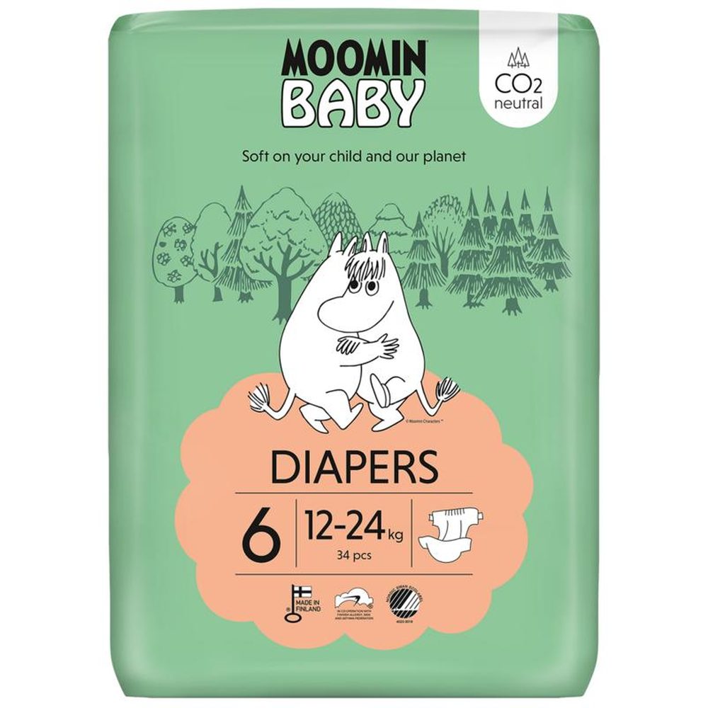 Moomin Baby couches taille 6 34 pcs. 12-24 kg
