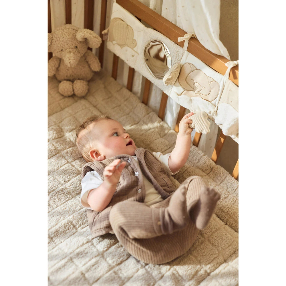 Jollein - Tapis de parc/box 75x95cm - Cloudy Rib - Café au lait