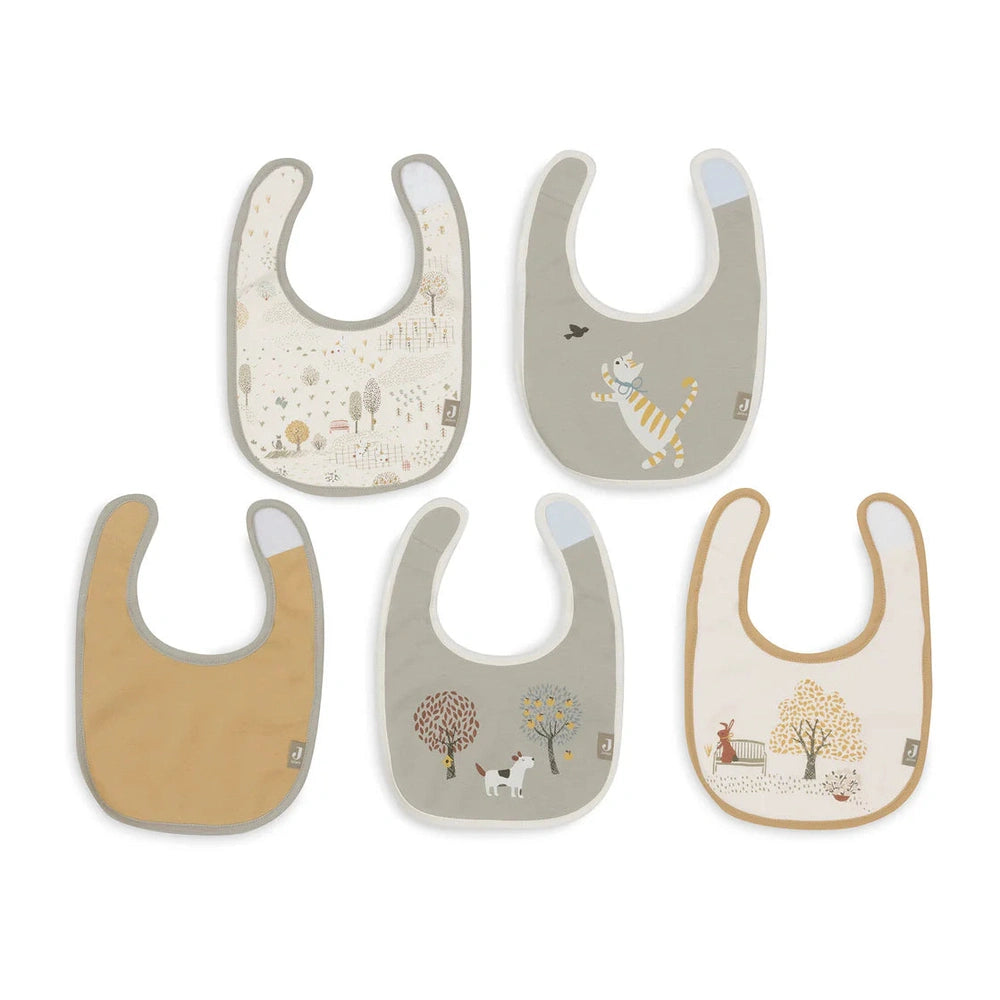 Bavoirs imperméables Jollein, lot de 5 - Tiny Park