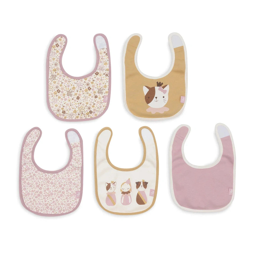 Jollein Bavoirs imperméables 5-pack - Fleurs
