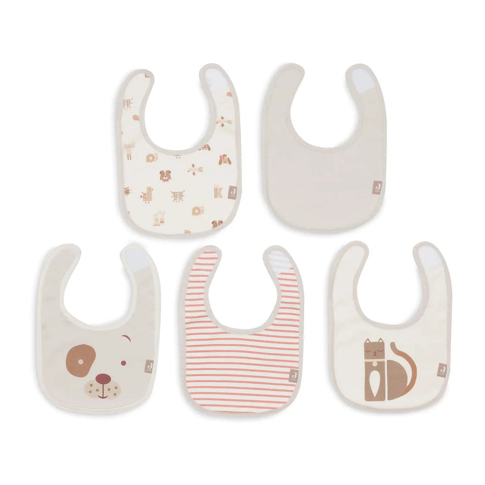 Jollein Bavoirs imperméables 5-pack - Animal Friends