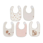 Jollein Bavoirs imperméables 5-pack - Animal Friends