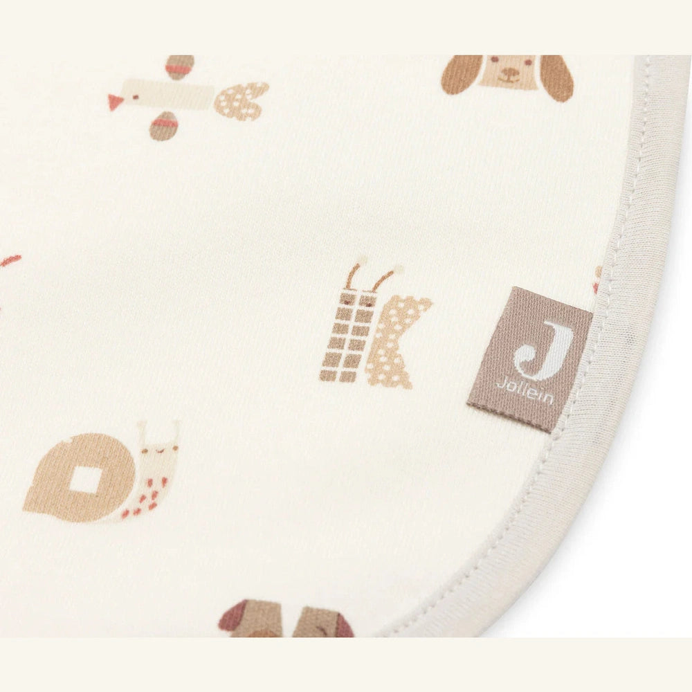 Jollein Lot de 5 bavoirs imperméables - Animal Friends